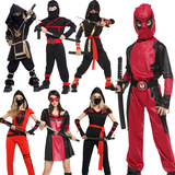 [万圣节cosplay服装成人儿童演出火影忍者武士武术表演日本忍者]