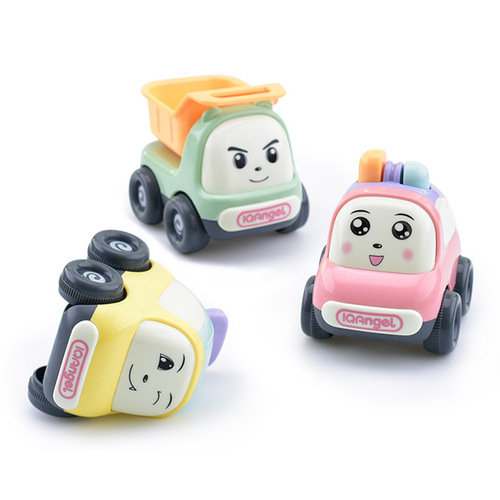 Puzzle non-return car children's toy car boys and girls inertia car set children's toys 0-3 years old