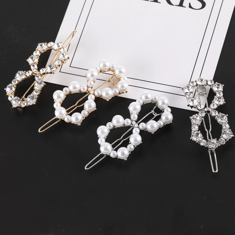 Полый размер жемчужная стразовая лента for hair clip fashion foreign trade жемчужина и супер-продвижение Duckbill Factory