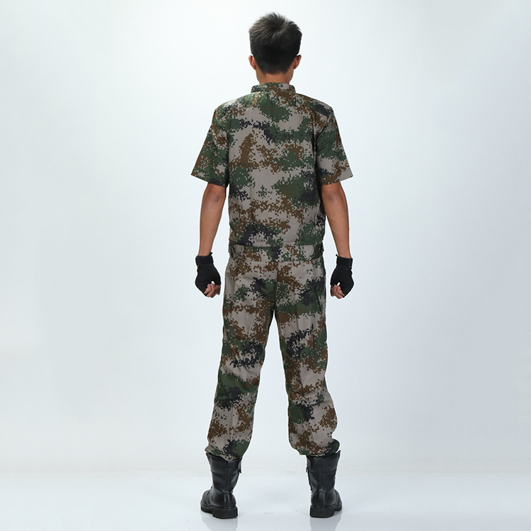 批发迷彩短袖套装数码丛林短袖工作服夏季军训迷彩服（3种色）|ms