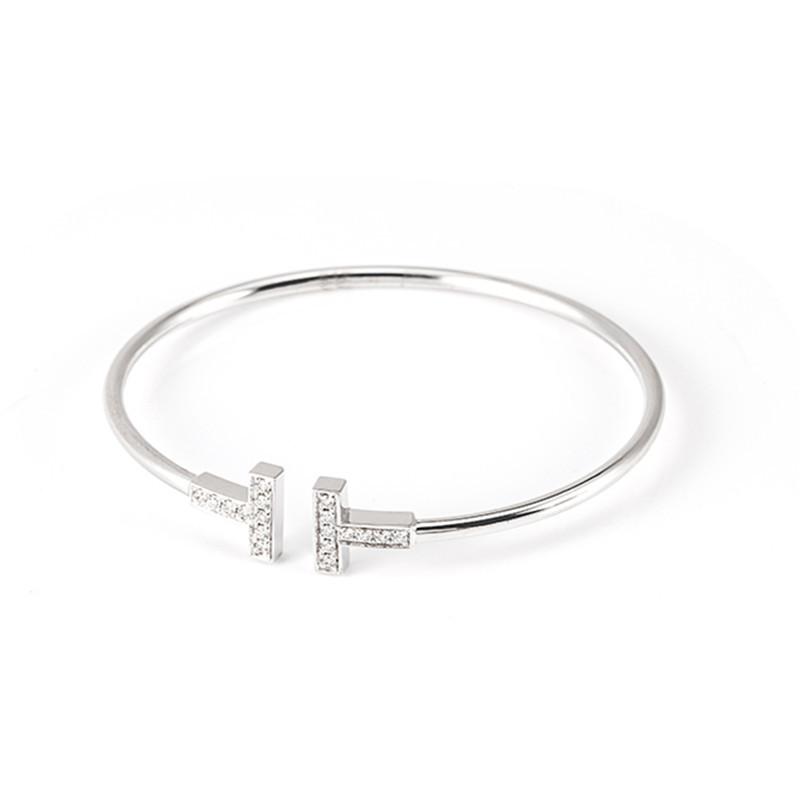 direct deal letter Opening Bracelet Simplicity fashion Jewelry Bracelet Valentine's Day gift