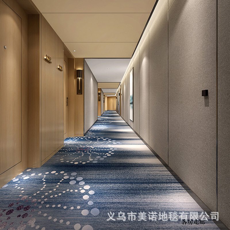 厂家直销宾馆酒店走廊过道地毯 尼龙印花可阻燃处理酒店工程地毯-阿里巴巴