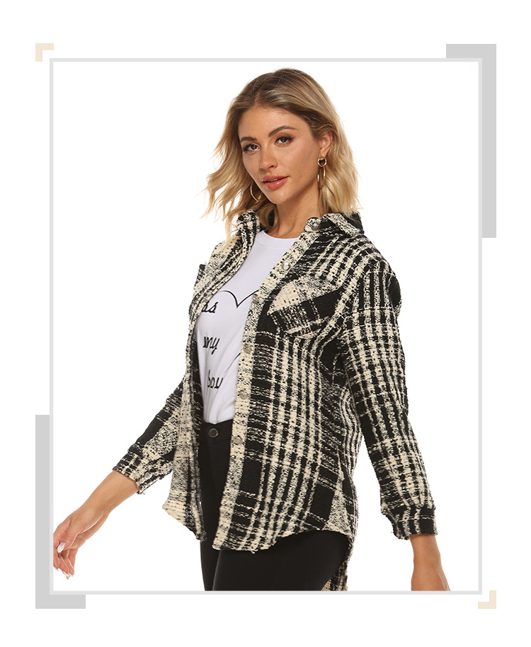 autumn new striped jacket cardigan  NSJR17154