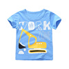 Tide, short sleeve T-shirt for boys, children's top, long-sleeve, with short sleeve