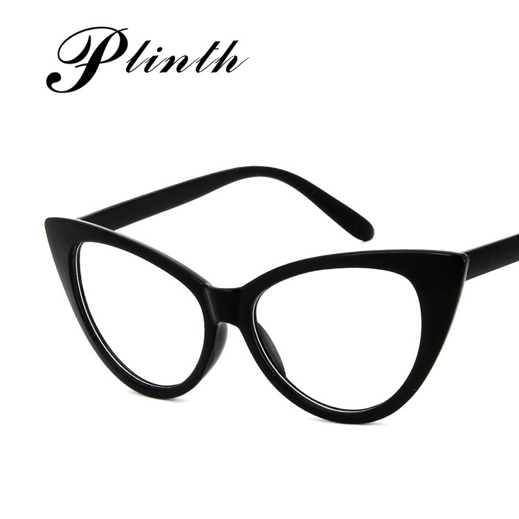 2019 New Vintage Cat's Eye flat mirror 77042 fashion frame College European and American avant-garde style glasses frame
