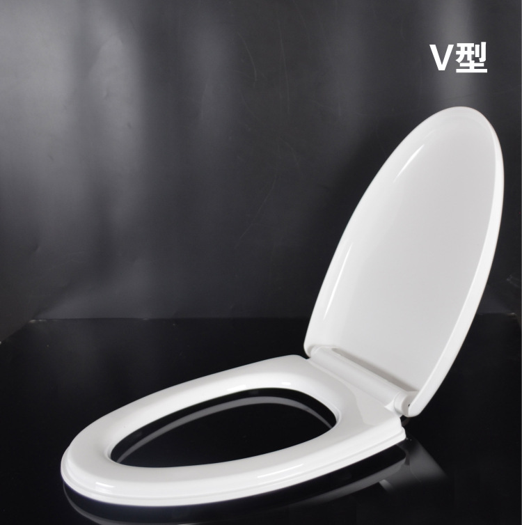 One-button toilet seat cover, universal thickened toilet seat cover, old-fashioned household flush toilet seat cover, toilet accessories undefined