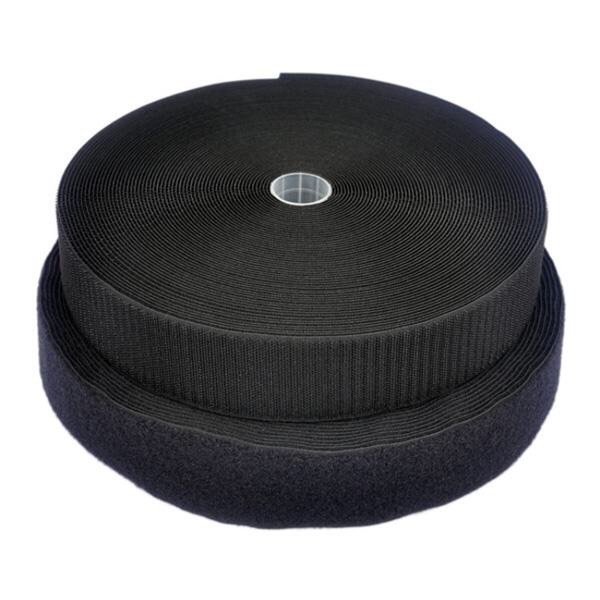 厂家直供黑色尼龙魔术贴粘扣带窗纱家纺强粘魔术贴粘扣带