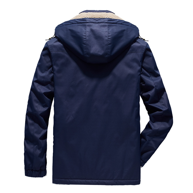 2019 Otoño e Invierno nueva chaqueta acolchada de algodón transfronteriza hombres chaqueta acolchada de algodón forrada de lana para hombres chaqueta acolchada de algodón para hombres