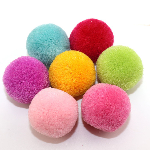 3cm cashmere wool ball knitted polyester plush ball high elastic rabbit hair ball diy Murakami hair ball string painting