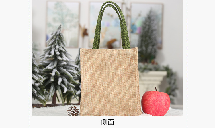 Christmas Linen Patch Embroidered Gift Bag Wholesale Nihaojewelry display picture 9