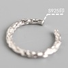 Tyj0277 Korean version of Korean style irregular concave pit ring S925 pure silver versatile personality concave ring ring