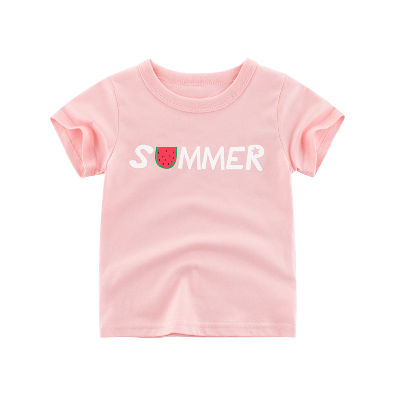27home品牌童装夏季2022新款韩版儿童短袖T恤宝宝衣服一件代发ins