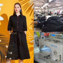 淘工厂杭州梭织女装加工风衣连衣裙来图来样包工包料生产轻奢