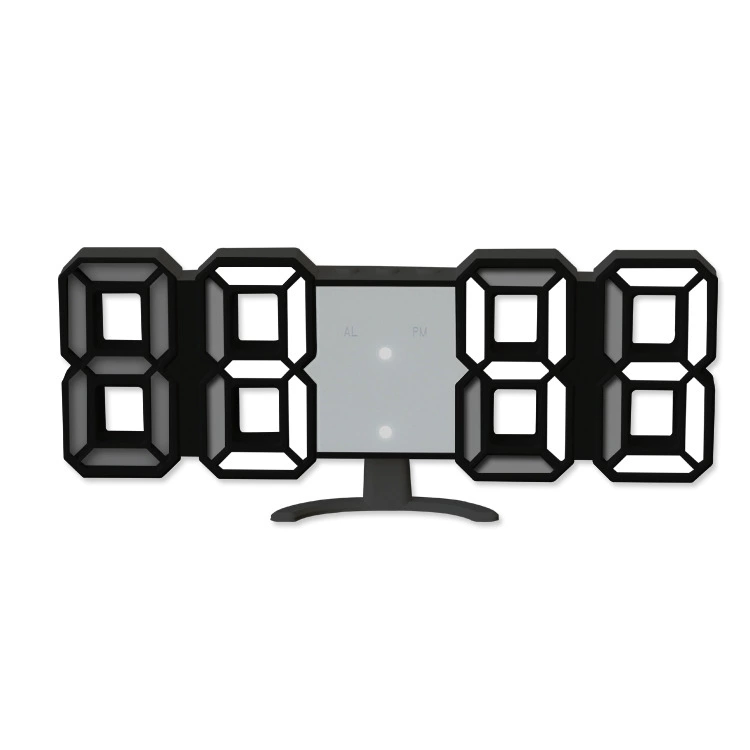 Трансграничные новые творческие 3D цифровые стерео часы Южная Корея экспорт светодиодный электронный будильник мини стерео настенные часы