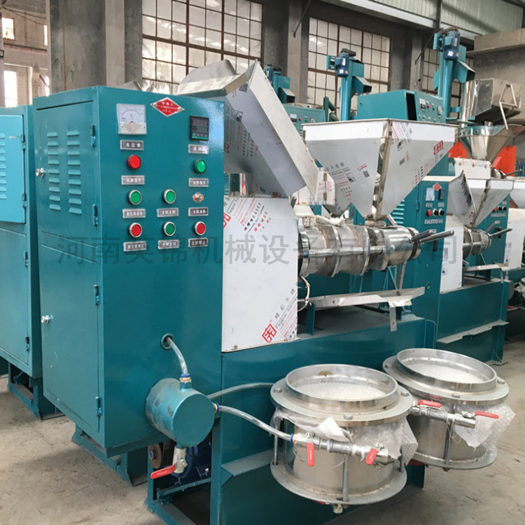 全自动螺旋榨油机 商用大型125榨油机 花生油菜籽榨油机设备