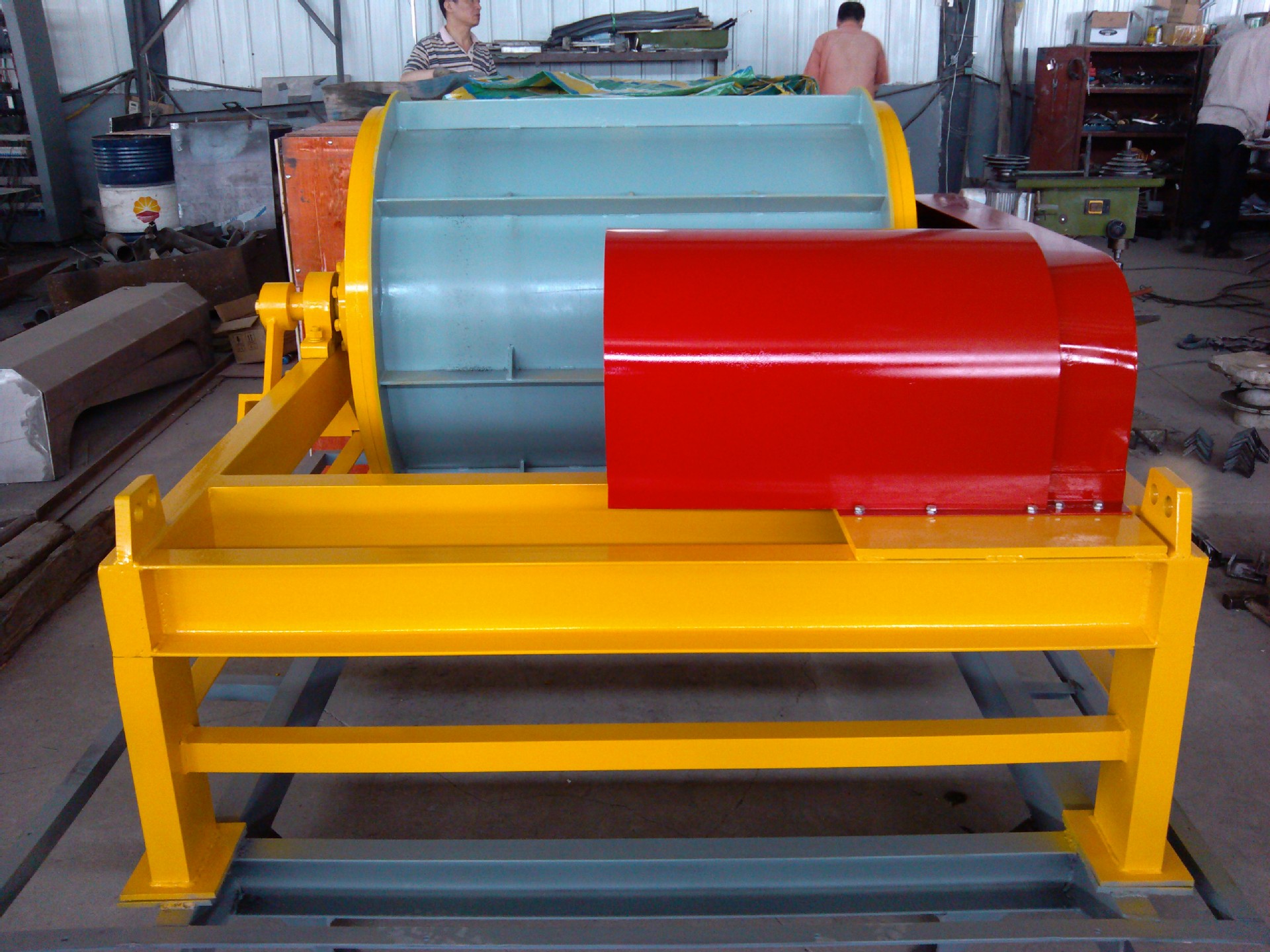 永磁滚筒磁选机规格型号 封闭式磁转筒除铁器 适用于除有害铁杂质