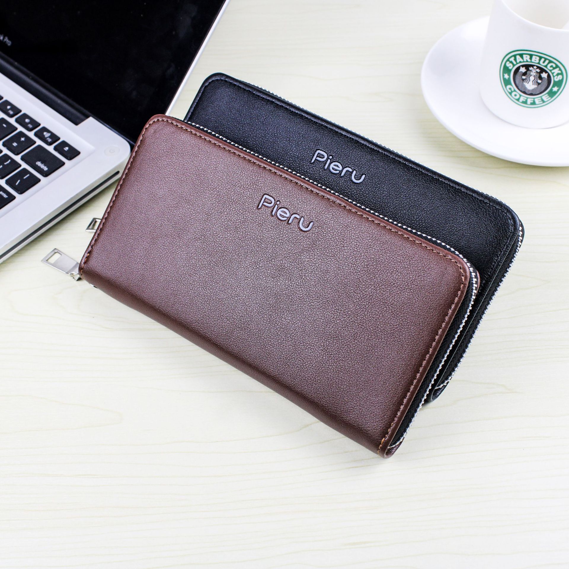 Manufactor Direct selling new pattern business affairs man Hand wallet multi-function capacity Litchi zipper Purse wholesale