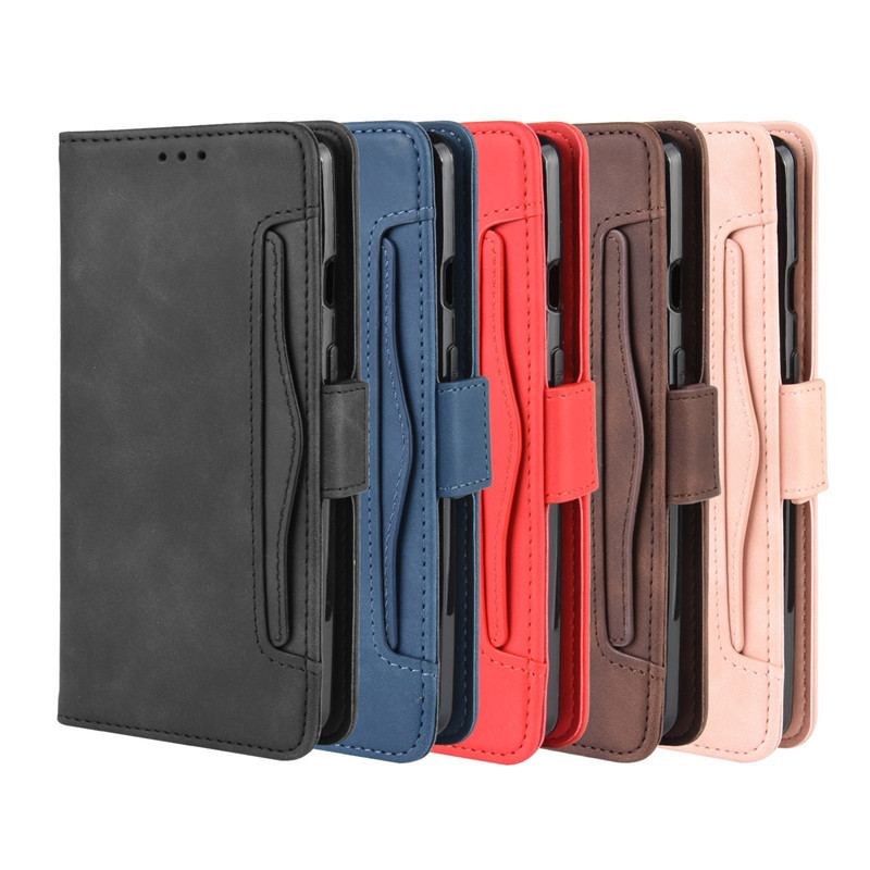 Suitable for Oneplus Nord2T Mobile Phone Leather Case, Oneplus 9Pro Multi-Card Slot Flip Phone Case, 7t Protective Case