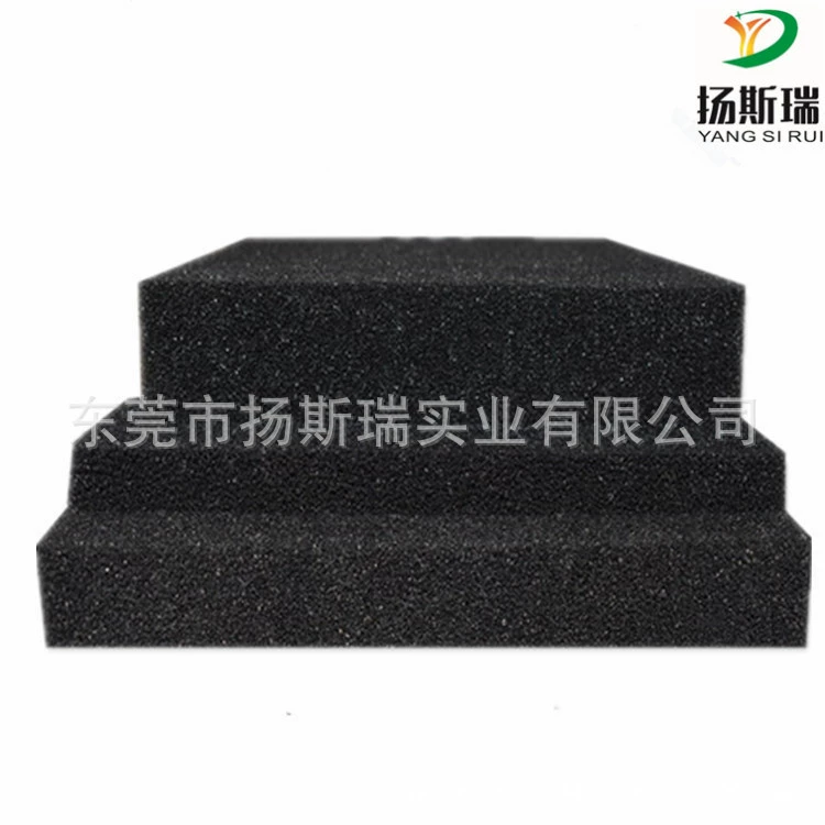 Гидрофобная олеофильная мягкая струйная обработка хлопковый диван губка лист протекает губка с большой апертурой черная фильтрующая губка