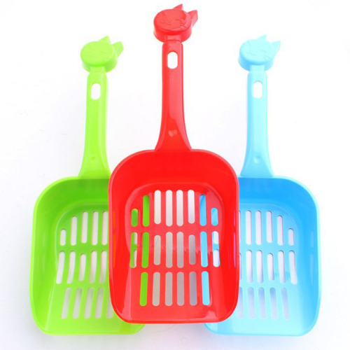 Sugar Color Thickened Litter Shovel, Hollow Litter Shovel, Pet Litter Box Cleaning Supplies, Wholesale Pet Supplies