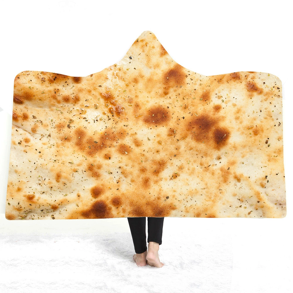 Мода тортилья Арктический флис с капюшоном Одеяло Мягкий Двойной плащ плюшевые