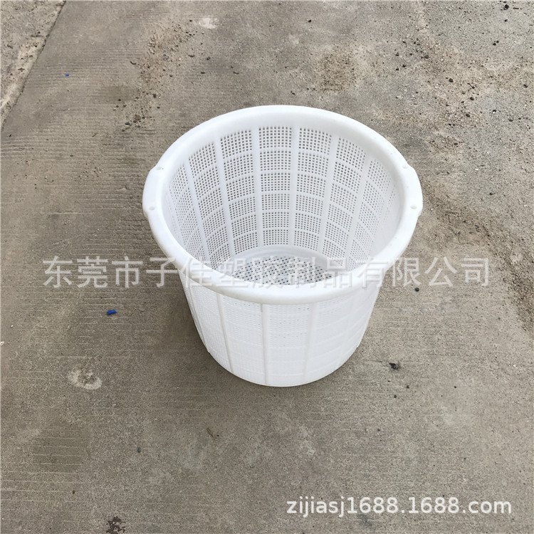 珠海白色蓝色新料圆形塑料虾萝 海鲜 运输萝框