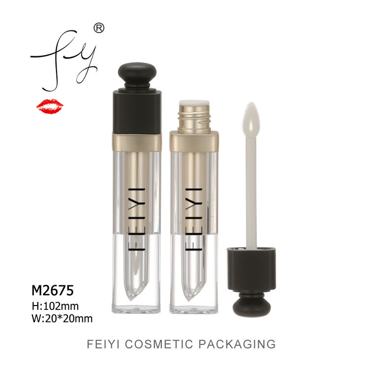 厂家直销 高质量唇彩瓶 高档方形唇彩包材 M2675