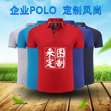 保罗polo衫T恤翻领短袖工作服男女广告文化衫印logo广告衫T恤