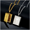 Brass pendant, necklace, photo frame, Amazon