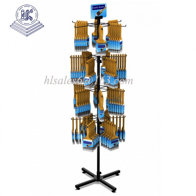 供应五层 四面型展示架 旋转展示架 袜子挂架，饰品挂架