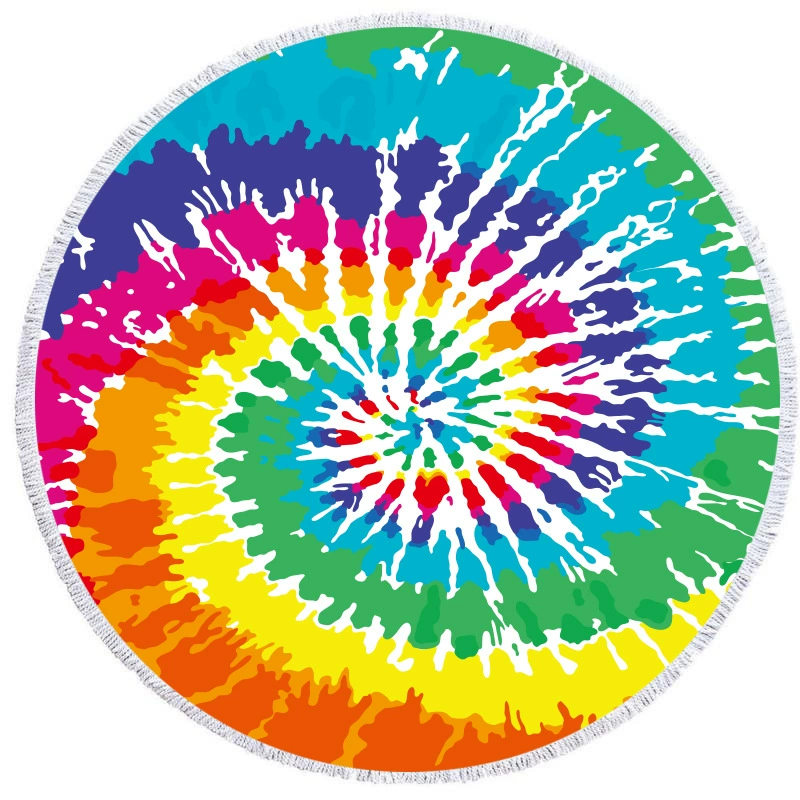 Амазонка мода европейский и американский Круглый Печатных Пляжное Полотенце микрофибры цифровой печати производителей пляжных полотенец