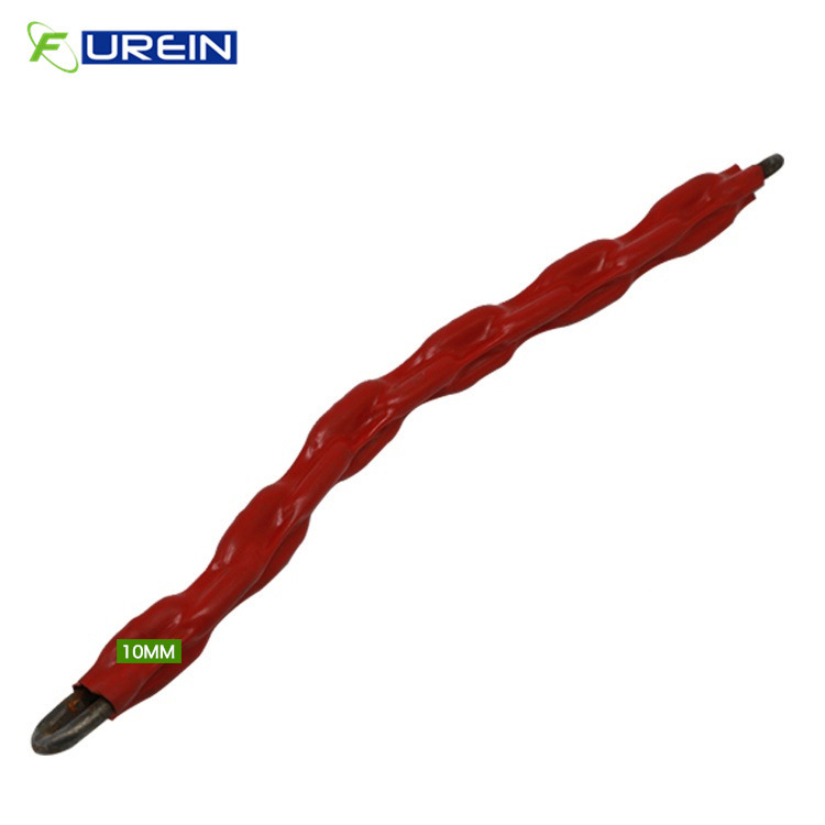 量大从优日立电梯补偿链红色包塑环链10mm平衡链|ru