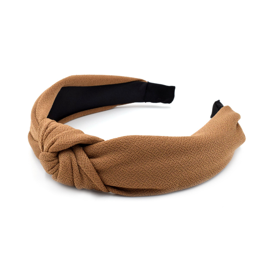 Autumn New Pure Color Breathable Cloth Art Wide Side Korea Simple Face Wash Hair Accessories display picture 8