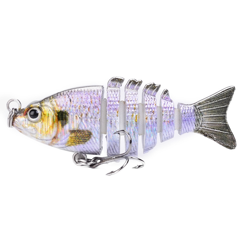 Small Multi Jointed Fishing Lures Hard Plastic Baits Fresh Water Bass Swimbait Tackle Gear