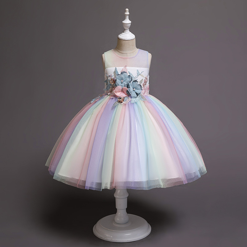 Children's princess dress dress 3-15 yea...