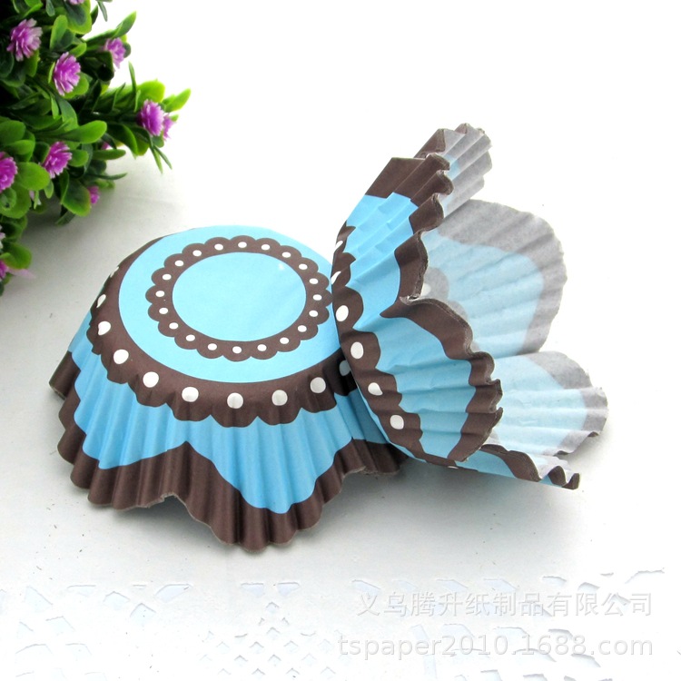 外贸五角花瓣纸杯 蛋糕烘焙纸杯 防油莲花纸托