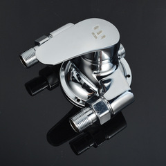 Factory supply mixed water valve cold and hot surface-mounted shower faucet electric water heater mixed water valve solar triangular shower