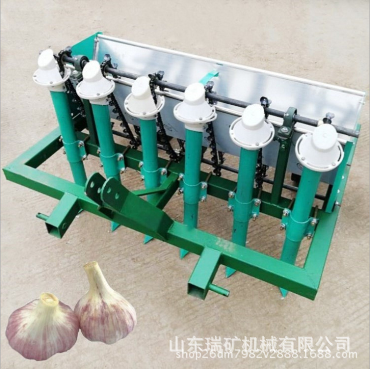 大蒜播种机播种大蒜机器 四轮带种蒜机多行大蒜播种机