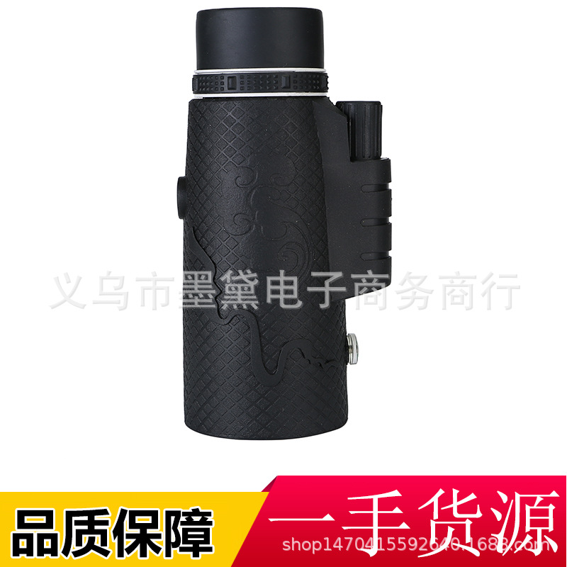 60x60单筒望远镜手机拍照夹带指南针迷你微光夜视望眼镜户外便携