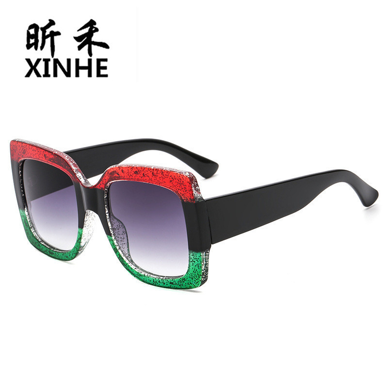 Square marine fashionable trend sunglasses for men and women