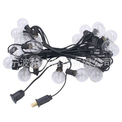 Manufactor U.S. regulations E12 outdoors courtyard Garden indoor Wedding celebration Retro G40 Glass Bulbleb string lights