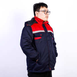 活里活面带帽棉袄冬季加厚棉服工程工厂车间船厂工地劳保棉袄批发