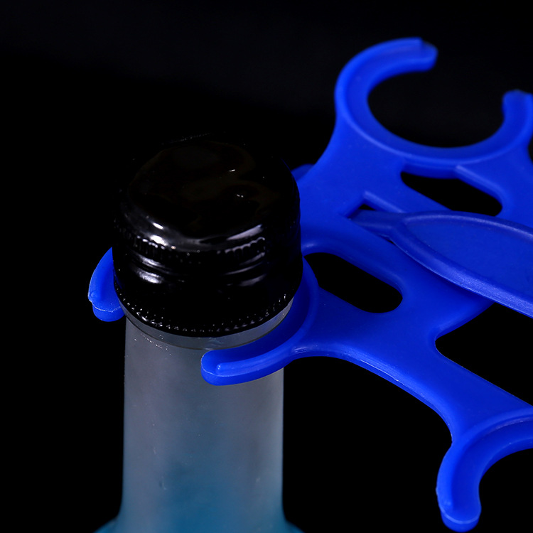 大量供应PE塑料材质四联提扣 饮料易拉罐提手饮料瓶提手扣