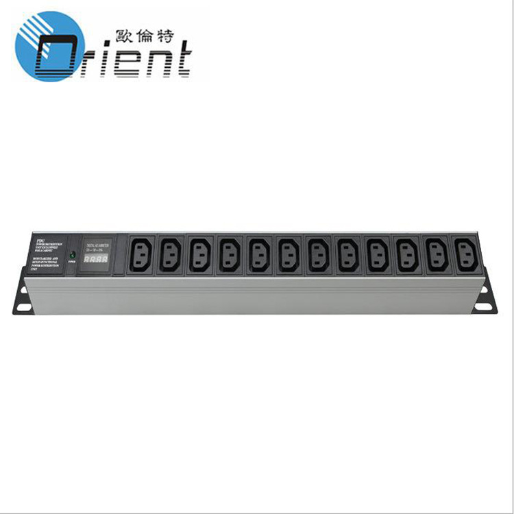 供应/12位C13带电流显示PDU机柜插座 供应网络智能NPDU电源排插座