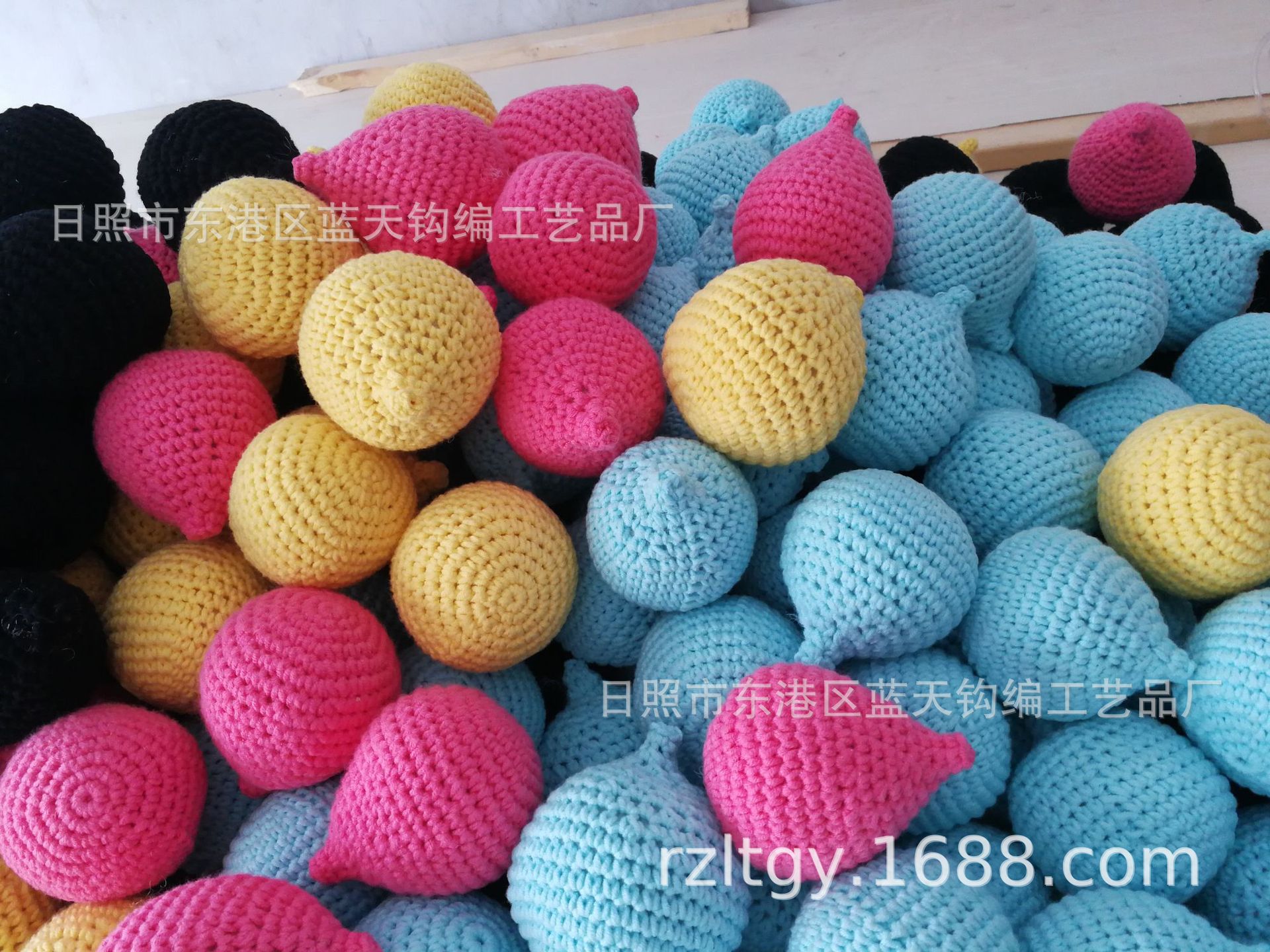 供应手钩花，手工钩针毛线花朵，手钩针钩花棉线花花边辅料