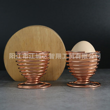 廠家批發金屬雞蛋彈簧托 蛋架蛋杯 座廚房用品 化妝架金屬