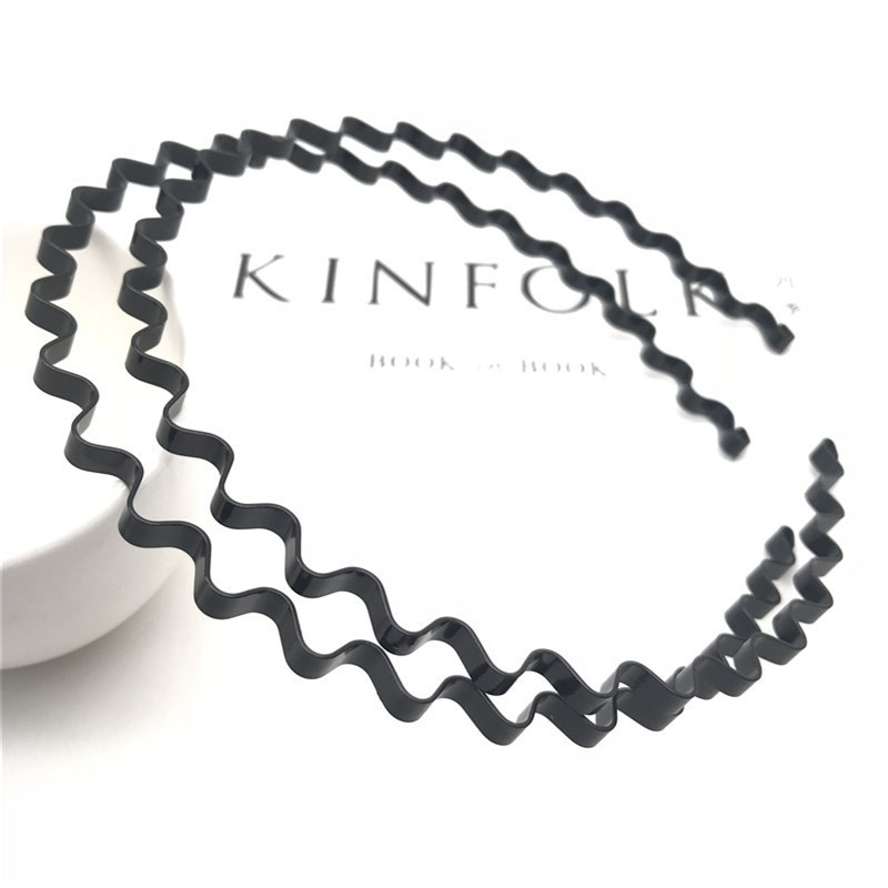 Onda de hierro curvada pintura aerosol diadema unisex un yuan una pieza dos yuanes tienda de accesorios de cabeza suministro