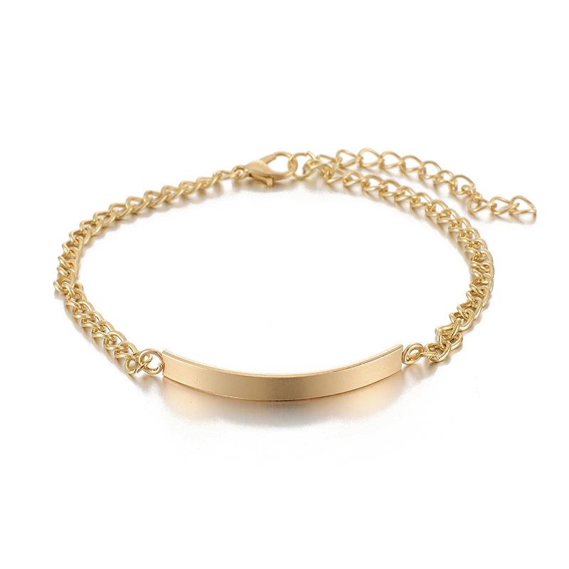 Personalized Retro Metal Water Wave Bracelet Bracelet Set 5 Piece Set wholesales fashion