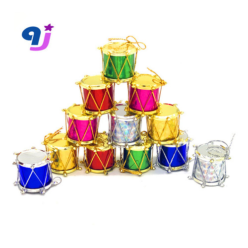 Christmas snare drum, Christmas decorations, thunder-colored snare drum, Christmas decorations, package tree accessories, factory direct sales