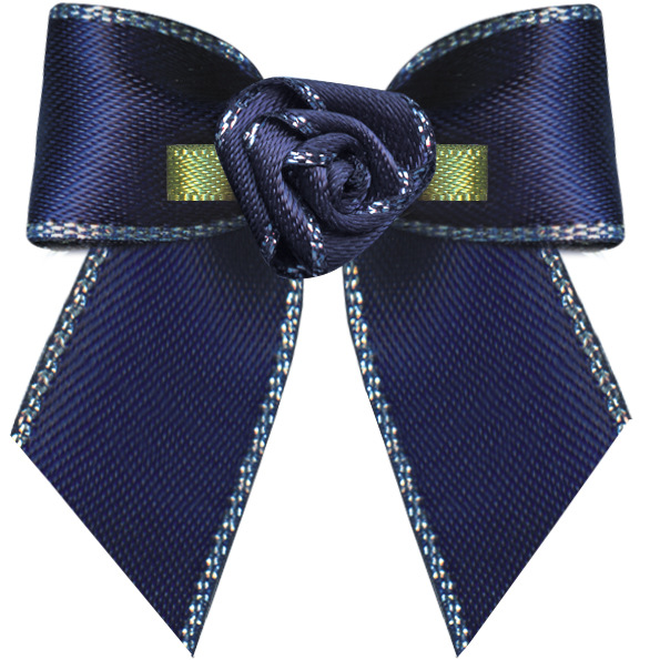 Yao Ming hecho a mano cinta arco regalo caja de joyería arco terminado ropa horquilla decoración estante de tres puntos nudo